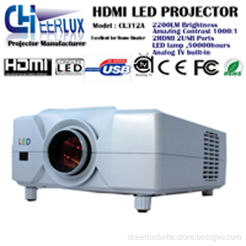 Portable LCD LED HD Home Theater Projector